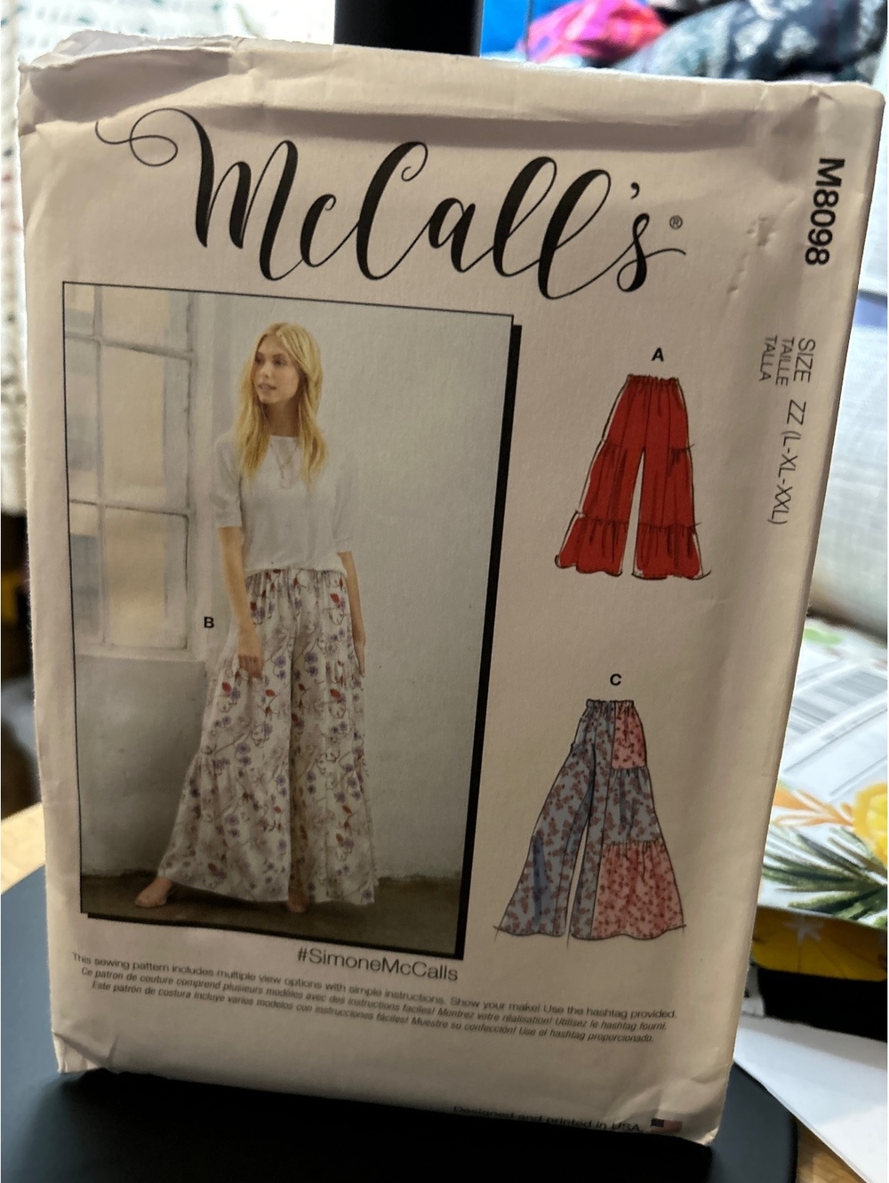 McCall's M8098 Misses' Wide-Leg Pants Sewing Pattern